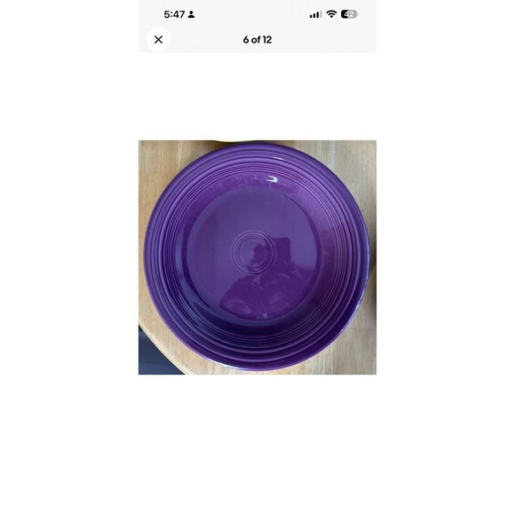 Fiestaware Dinner Plates 10 1/2" Fiesta Homer Laughlin HLC Multi Colors Set Of 6 - Picture 6 of 12